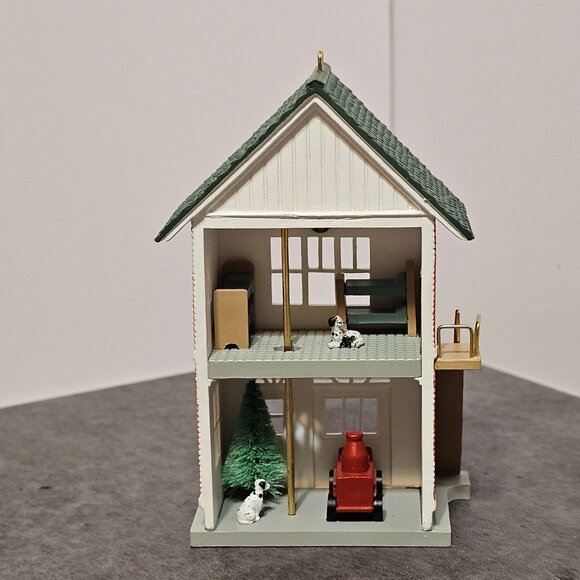 1991 Hallmark Ornament Fire Station #8 Nostalgic Houses And Shops Series NO BOX - Picture 6 of 14